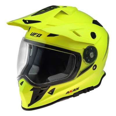 Casca enduro UFO Akan Adventure, culoare verde , marime M (57-58cm) Cod Produs: MX_NEW HE120DFLUM foto