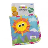 Carte Plus Bebe Lamaze Tomy, Jucarie Interactiva, 0 luni+, Texturi, Sunete, Culori, Inel Prindere