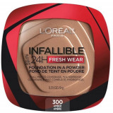 Pudra de fata, Loreal, Infallible 24H Fresh Wear, Foundation In A Powder, 300 Amber, 9 g, L&#039;Oreal