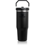 Stanley IceFlow&trade; Flip Straw Tumbler sticlă inoxidabilă pentru apă Black 2.0 890 ml