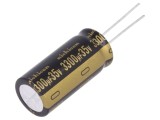 Condensator electrolitic NICHICON 3300uF 35VDC THT - Ideal pentru echipamente audio