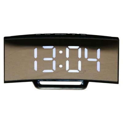 Ceas Oglinda Digital tip LCD LED la USB DT6507 Lumina Alba 13B023 XXM foto