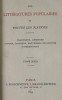 LES LITTERATURES POPULAIRES DE TOUTES LES NATIONS , TOME XXXI , 1894