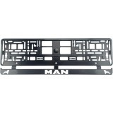 Set 2 bucati, suport numar inmatriculare Carbon, MAN III