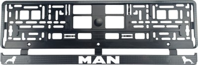 Set 2 bucati, suport numar inmatriculare Carbon, MAN III foto