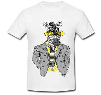 Tricou &amp;quot; Zebra in jacket &amp;quot; foto
