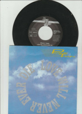 Peace Train - Love will never ever die 1990 pop/rap Disc vinil single 7&amp;quot; CITITI foto
