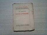 NOTE LITERARE - Al. Badauta - Cartea Vremii, colectie de NICHIFOR CRAINIC,, Alta editura