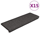 Cumpara ieftin Covorase scari autoadezive, 15 buc. antracit 65x21x4 cm sisal