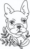 Cumpara ieftin Sticker decorativ, French Bulldog, Negru, 85 cm, 7041ST, Oem