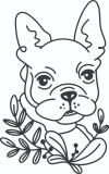Cumpara ieftin Sticker decorativ, French Bulldog, Negru, 85 cm, 7041ST