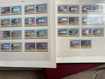 panama - serie timbre fotbal campionatul mondial 1982 Spania nestampilate MNH foto