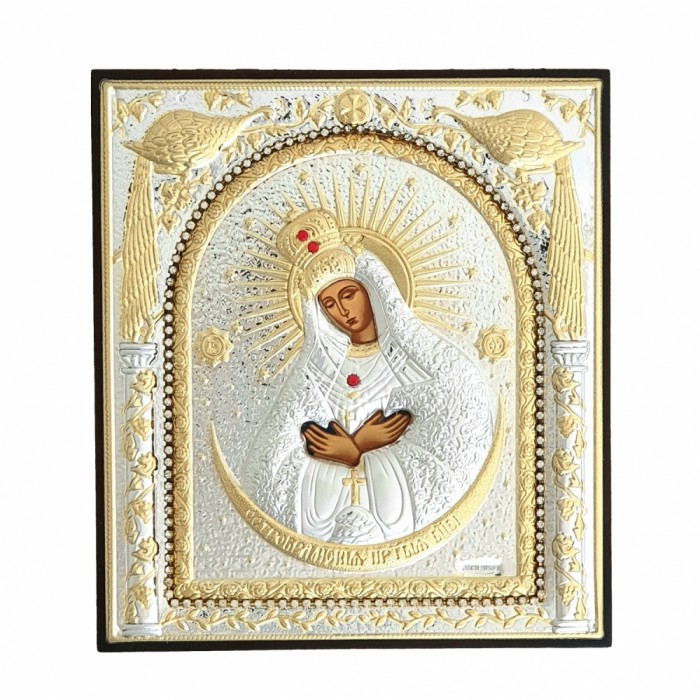 Icoana argint-pietre MD Ostrobramskaya