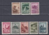 UNGARIA 1947 POSTA AERIANA TURISM ARHITECTURA SERIE MNH