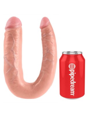 Dildo Realistic Double Trouble Large, Natural, 44.5 cm foto