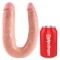 Dildo Realistic Double Trouble Large, Natural, 44.5 cm