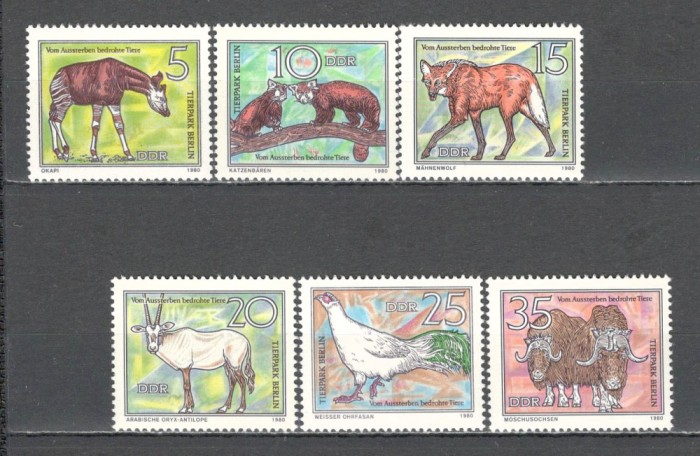 D.D.R.1980 Animale pe cale de disparitie SD.469