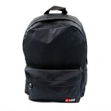 Ghiozdan St.Right Black pentru scoala,1 compartiment, negru,40 cm, St.Majewski