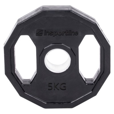 Greutate cauciucata 5kg/51mm inSPORTline Ruberton FitLine Training foto