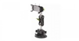 Suport auto pentru telefon profesional, AutoREY&reg; Premium, Negru, Montare pe parbriz sau bord cu ventuza, Reglare 360 grade, Universal