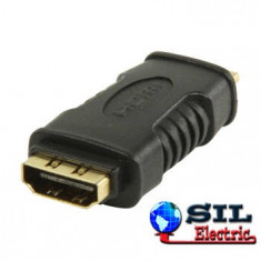 Adaptor HDMI conector mini - HDMI negru Valueline foto