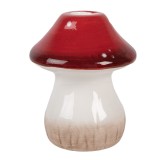 Cumpara ieftin Sfesnic lumanare Ciupercuta ceramica multicolora &Oslash; 9x10 cm