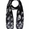 Esarfa barbat ALEXANDER McQUEEN CLASSIC SKULL SCARF 557717 3052Q1078 Negru