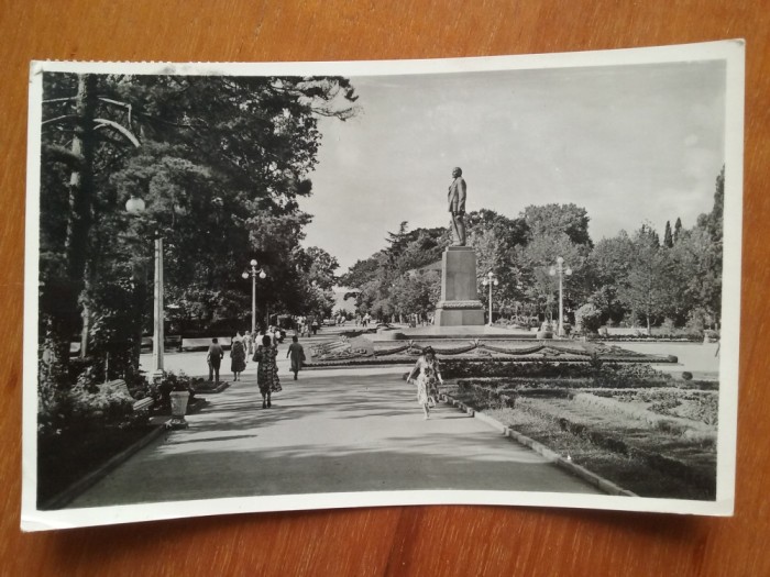 1962-Soci-statuie Lenin-C.P.circ.