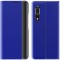Husa Plastic - Textil OEM New Sleep Case pentru Samsung Galaxy A12 A125, Cu Suport, Bleumarin