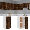 Dulap suspendat bucatarie Gossi, stejar fumuriu, 29.5x31x60cm, lemn prelucrat, 2 rafturi, 60kg