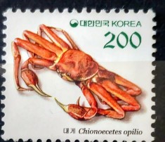 Coreea de Sud 2001 fauna marina , Crab mare de Groenlanda, serie 1v. neștampilată Coreea 2001