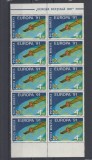 ROMANIA 1991 LP 1252 EUROPA 91 CEPT BLOC DE 10 TIMBRE MNH