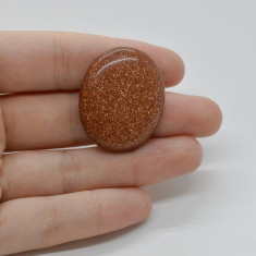 Cabochon goldstone maro 33x27x6mm c98