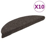 Cumpara ieftin Covorase pentru scari autoadezive, 10 buc., 56x17x3 cm, antracit, semirotunde