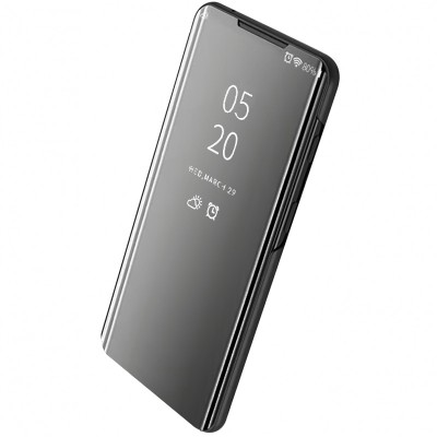 Husa Plastic OEM Clear View pentru Samsung Galaxy A30 A305 / Samsung Galaxy A20 A205, Neagra foto