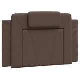 Cumpara ieftin Perna pentru tablie pat, Viana, maro, 90 cm, piele artificiala