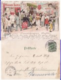 Germania- Iarmaroc, circ - litografie 1897-RR
