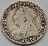 Marea Britanie, 3 Pence 1899 , Victoria