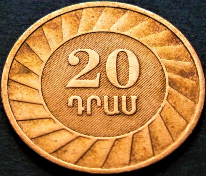 Moneda 20 DRAM - ARMENIA, anul 2003 * cod 852