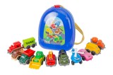 Cumpara ieftin Set de masinute, utilaje si vehicule TechnoK in gentuta tip rucsac