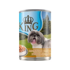 Hrana umeda caini, King Dog, conserva 415 g, toate taliile, adult, carne de pui