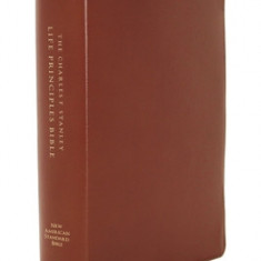 Nasb, Charles F. Stanley Life Principles Bible, 2nd Edition, Genuine Leather, Brown, Thumb Indexed, Comfort Print: Holy Bible, New American Standard B
