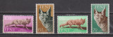 IFNI 1957 FAUNA MI.167-170 MNH, Nestampilat