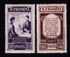 ROMANIA 1954 LP 368 - 5 ANI CONSTITUIREA CASELOR DE AJUTOR RECIPROC SERIE MNH, Nestampilat