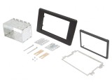 Cadru radio Nissan Opel Renault 2 DIN negru, ACV
