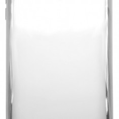 Husa silicon slim transparenta cu margini electroplacate gri pentru Nokia 3 2017