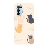 Husa compatibila cu Oppo Find X5 model Meow pattern, Silicon, TPU, Viceversa, Transparent, Carcasa