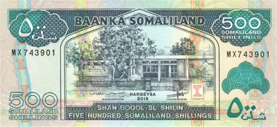 SOMALILAND █ bancnota █ 500 Shillings █ 2016 █ P-6i █ UNC █ necirculata foto