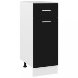 vidaXL Dulap inferior cu sertar &ldquo;Lyon&rdquo; negru 30 x 46 x 81,5 cm