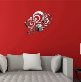 Set Oglinzi Design Modern Ceas Perete - Oglinzi Decorative Acrilice Cristal Ceas Perete - Diamant - MyStyle&reg;